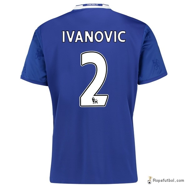 Camiseta Chelsea Replica Primera Ropa Ivanovic 2016/17 Azul